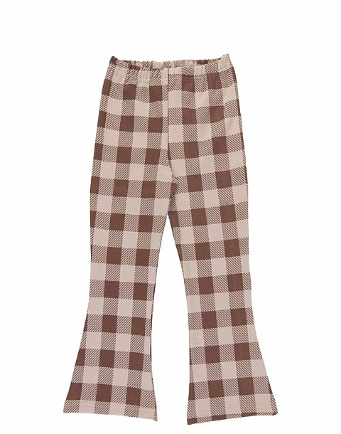 Dear Sophie Beige checked Flares