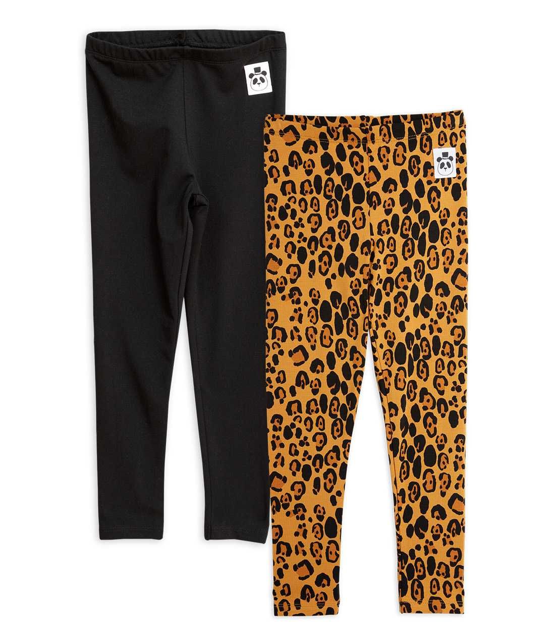 Mini Rodini Basic leggings leopard & musta