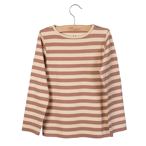 Little Hedonist Paita Elana Burlwood Bleached sand stripe