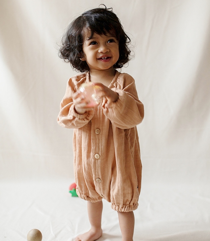 Monkind Apricot Puff Overall