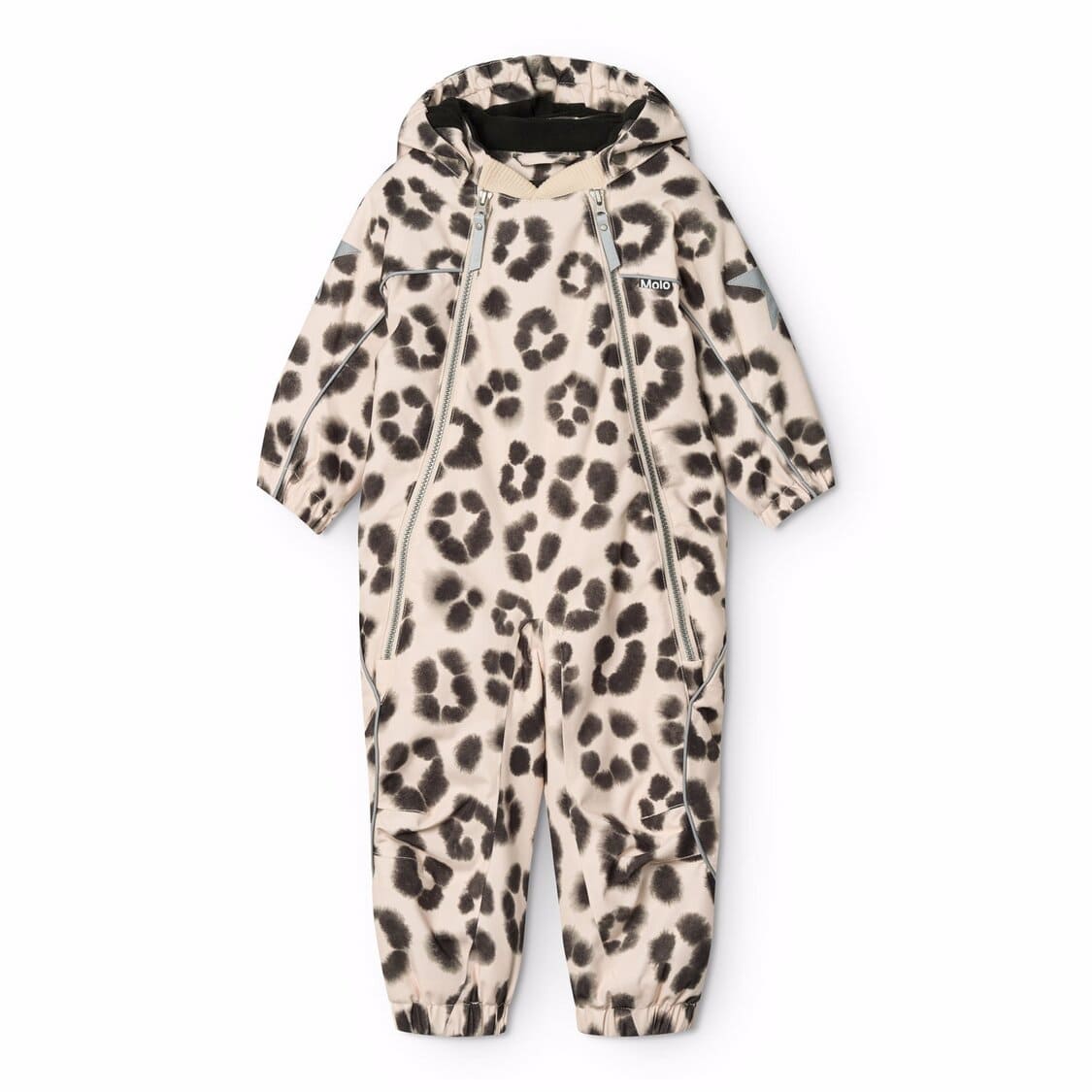 Molo Kids Pyxis Fur Snowsuit Snow Leo
