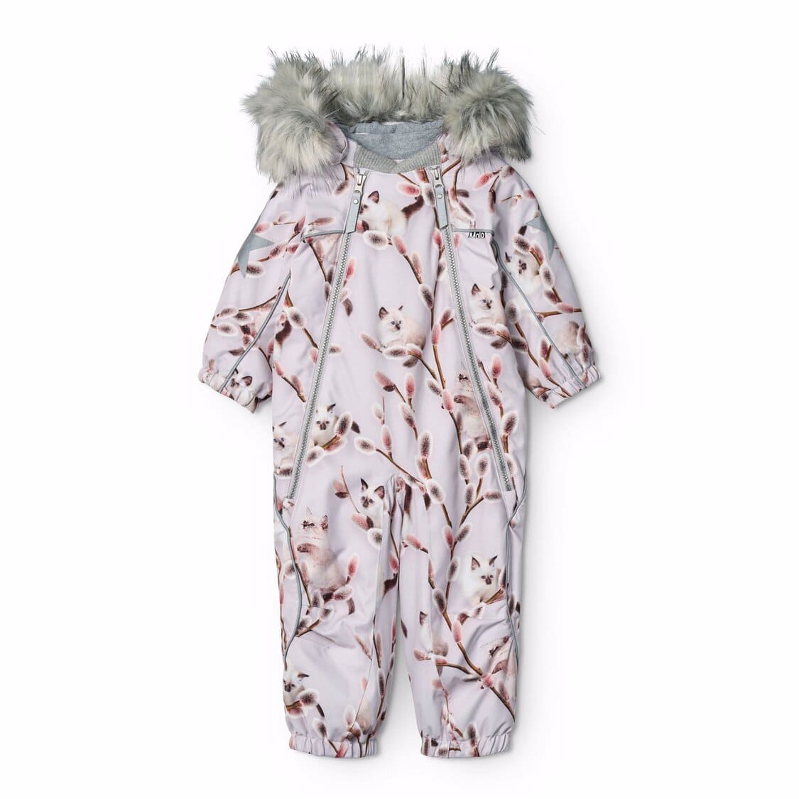 Molo Kids Pyxis Fur Snowsuit Willow Kitten