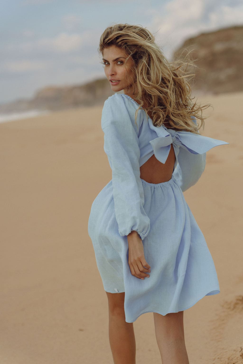 Nakoa Monica Mekko Pellava Sky blue