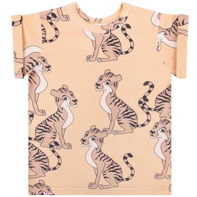 Dear Sophie Tiger ss tee yellow