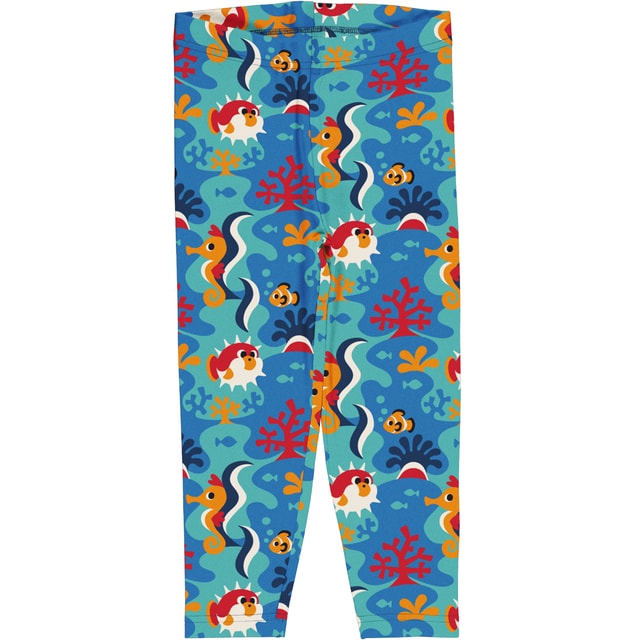 Maxomorra Coral Reef Cropped Leggings