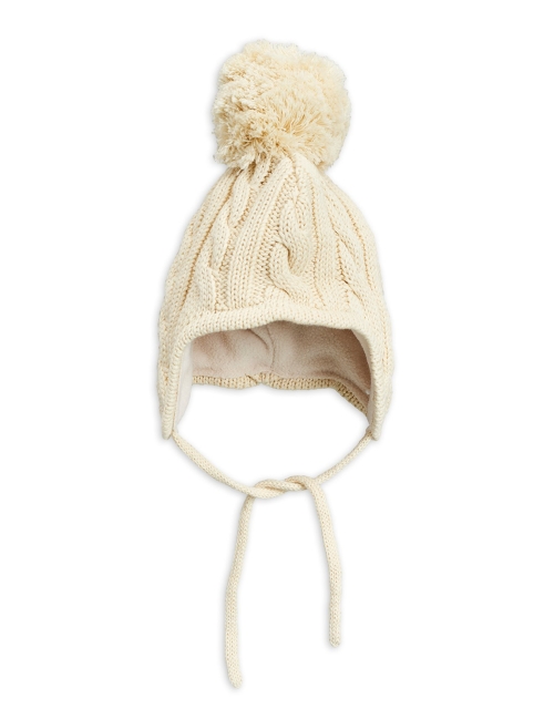 Mini Rodini  Cable Knitted Baby Lakki offwhite