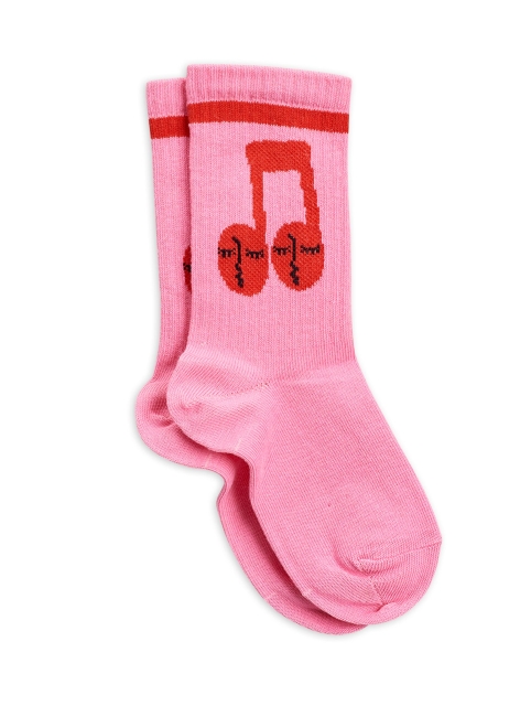 Mini Rodini  notes socks Pink