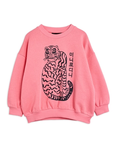 Mini Rodini Tiger Sp Sweatshirt Pink Jeriika Lastenvaatteet
