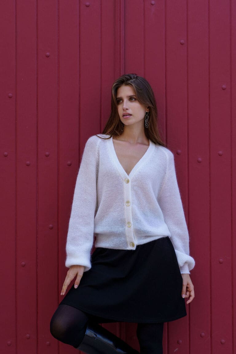 Nakoa Elsie Cardigan Snow
