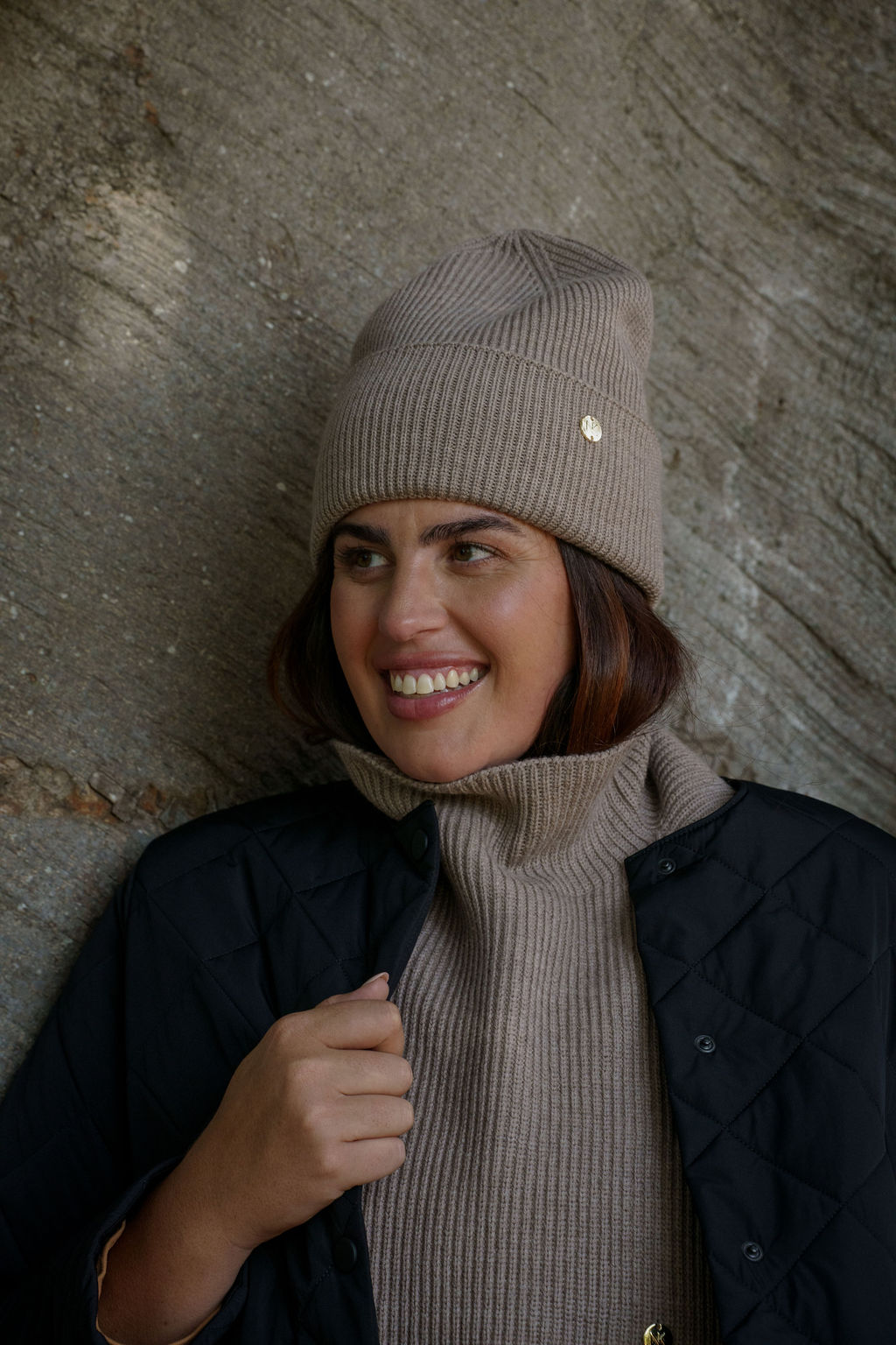 Nakoa Merino Beanie Light Taupe